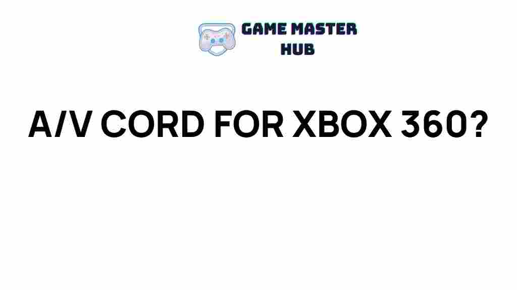 best-av-cords-for-xbox-360