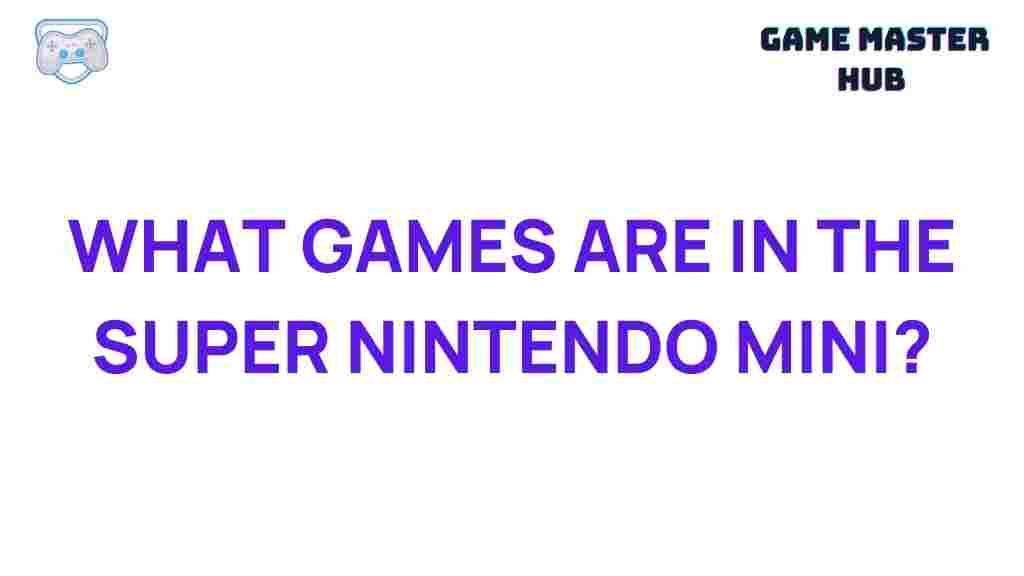 super-nintendo-mini-game-lineup