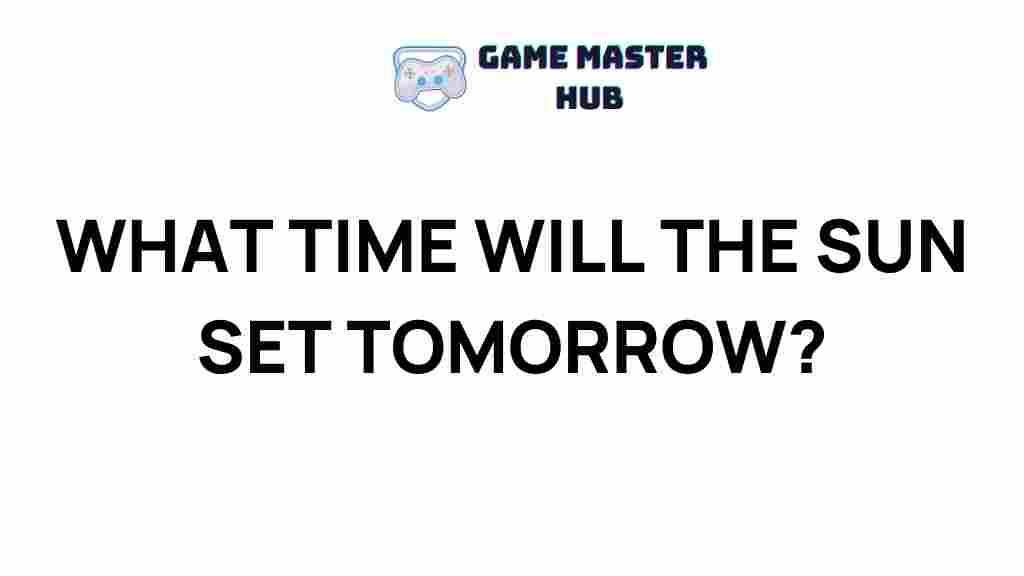 tomorrow-sunset-time